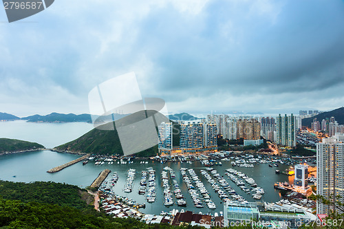 Image of Typhoon shelter in Hong Kong 