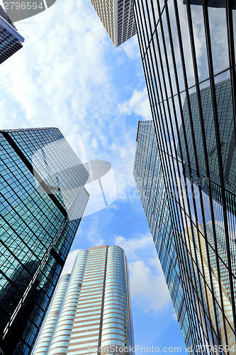 Image of Modern building to sky