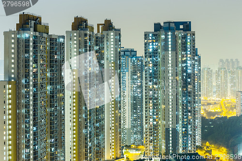 Image of Hong Kong residential at night