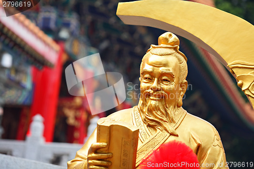 Image of Human statue in temple