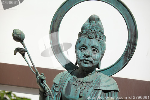 Image of Japanese temple bronze statue 