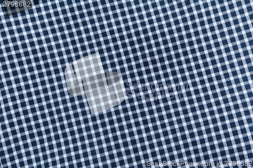 Image of Blue checkered tablecloth