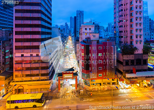 Image of Typical street market in Hong Kong