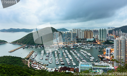 Image of Typhoon shelter in Hong Kong 