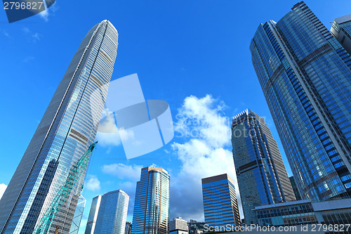 Image of Central business district in Hong Kong