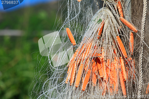 Image of Fishing net close up