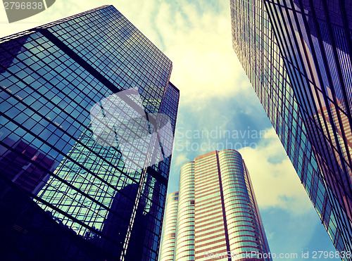 Image of Financial district in Hong Kong