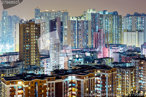 Image of Hong Kong apartment at night 