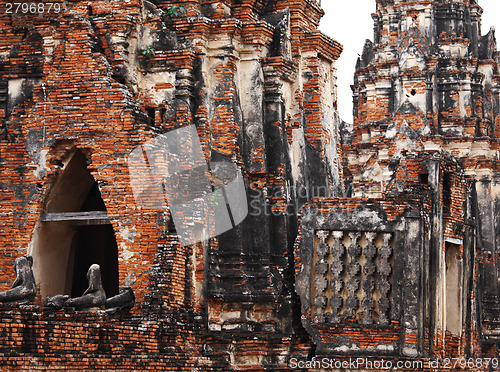 Image of Buddha statue in ayutthaya