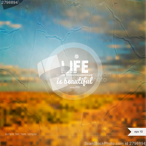 Image of Vector summer background with place for your text.