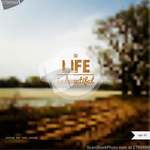 Image of Vector summer background with place for your text.