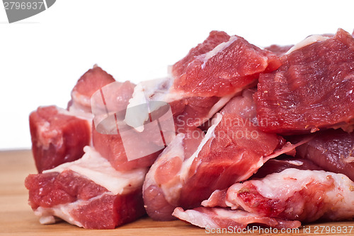 Image of Raw beef isolated