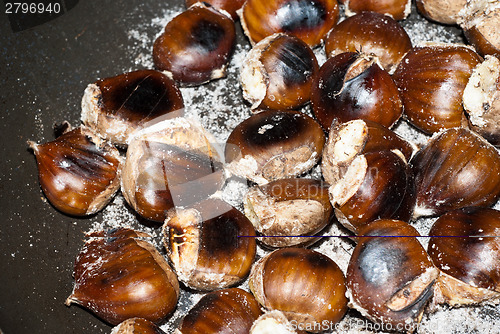 Image of Freshly roasting chestnut 