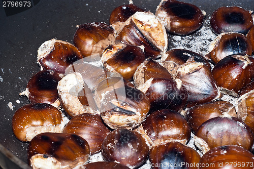 Image of Freshly roasting chestnut 