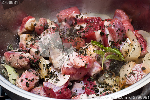 Image of beef stew in the pot