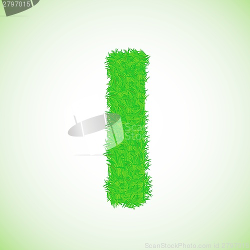 Image of grass letter I
