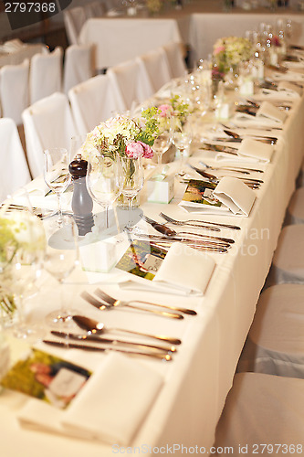 Image of Laid wedding table 