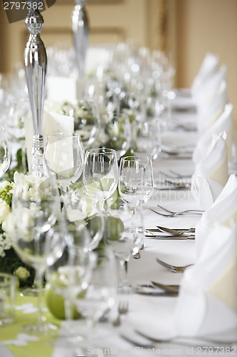 Image of Laid wedding table 