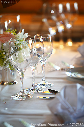 Image of Laid wedding table 