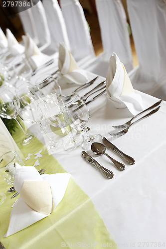 Image of Laid wedding table 