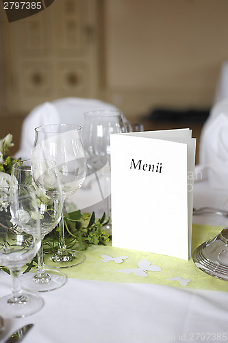 Image of Laid wedding table 