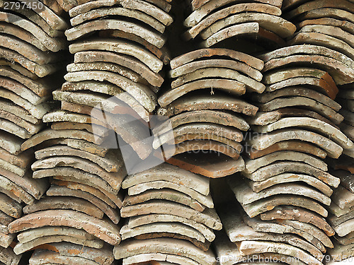 Image of old roof tiles