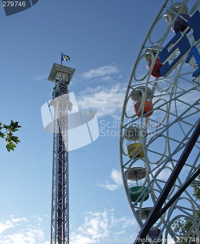 Image of Höjdskräcken and Ferris Wheel (Pariserhjulet)