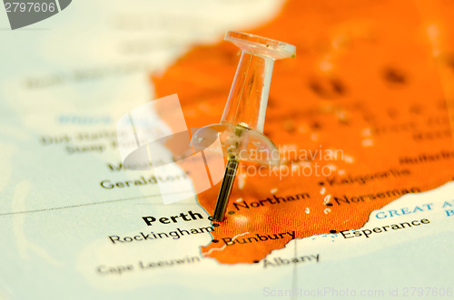 Image of perth city pin on the map