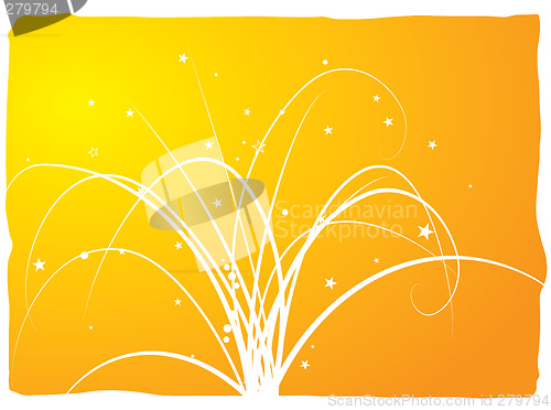 Image of abstract floral spray