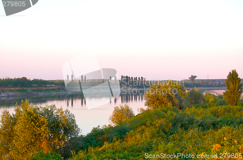 Image of Dusk on the Po river