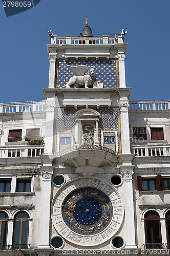 Image of Clock tower building, Venice.