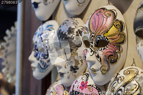 Image of Venetian carnival masks.