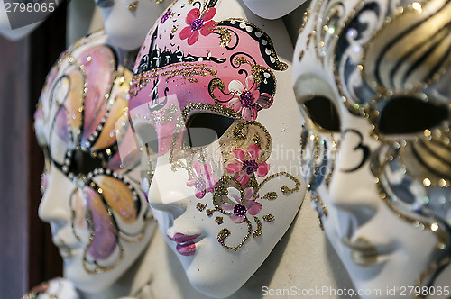 Image of Venetian carnival masks.