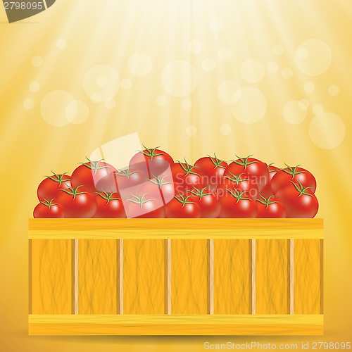 Image of box of tomatoes