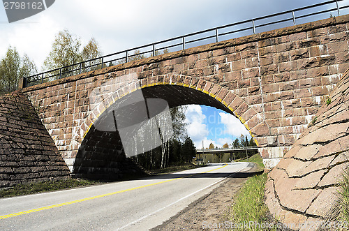 Image of stone viaduct over the road