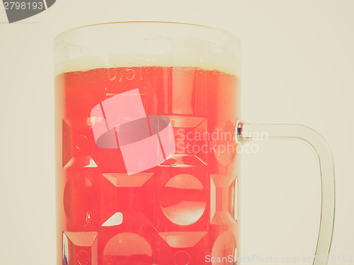 Image of Retro look German beer glass