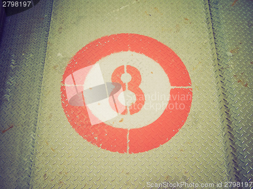 Image of Retro look Number eight or infinite symbol