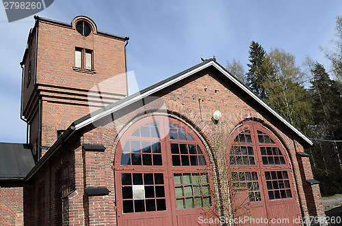 Image of old brick building locomotive depot