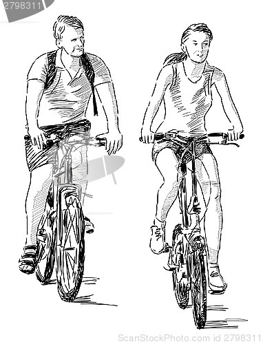 Image of two bicyclists