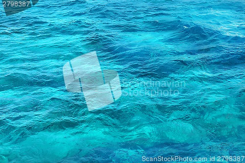 Image of Transparent blue sea water