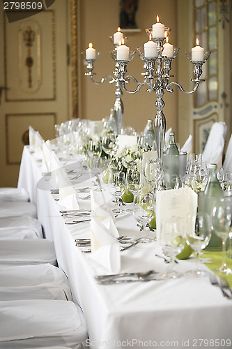 Image of Laid wedding table 