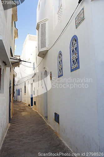 Image of Narrow alley in Assila, Morocco