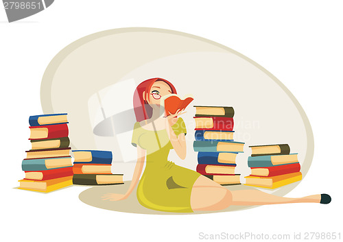 Image of Reading a book