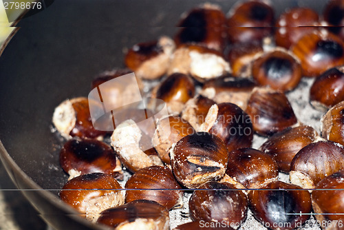 Image of Freshly roasting chestnut 