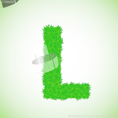 Image of grass letter L