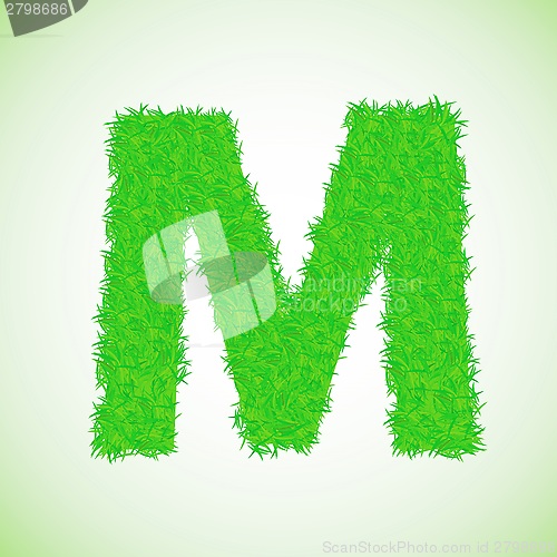 Image of grass letter M