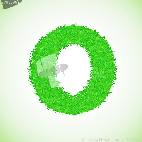 Image of grass letter O