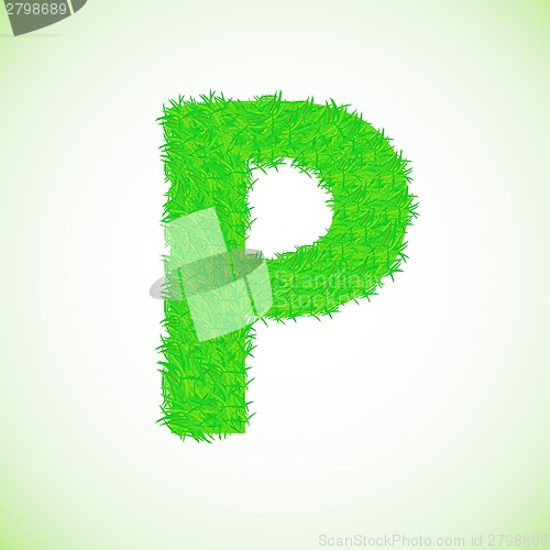 Image of grass letter P