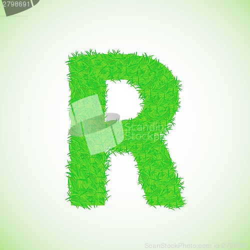 Image of grass letter R