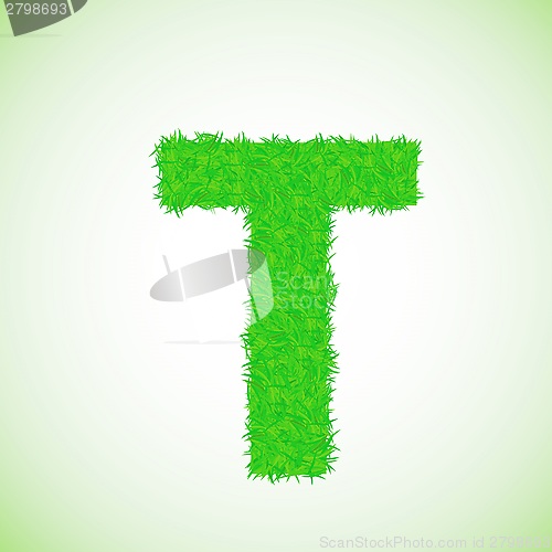 Image of grass letter T